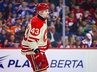 DEBUT V BITV O ALBERTU. Útoník Adam Klapka poprvé nastoupil v NHL, v dresu...