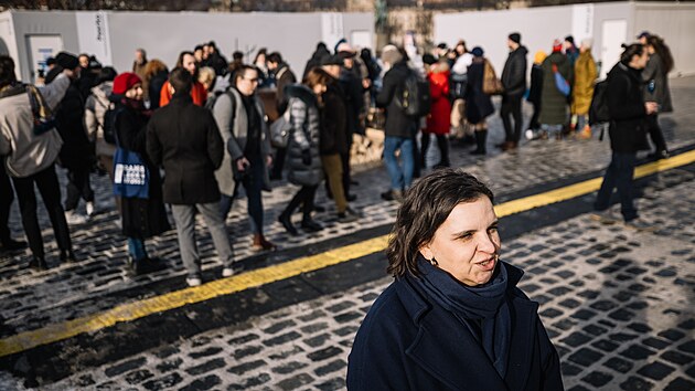 Dkanka Filozofick fakulty UK Eva Lehekov. (21. ledna 2024)