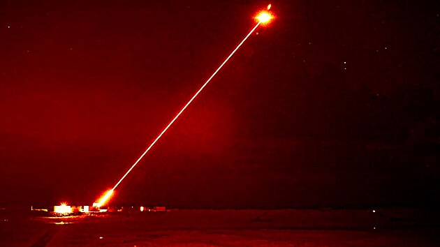 Test laserového dla DragonFire pro britskou armádu 19. ledna 2024
