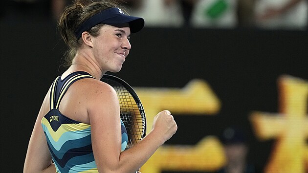Linda Noskov slav na Australian Open premirov postup do osmifinle grandslamu.