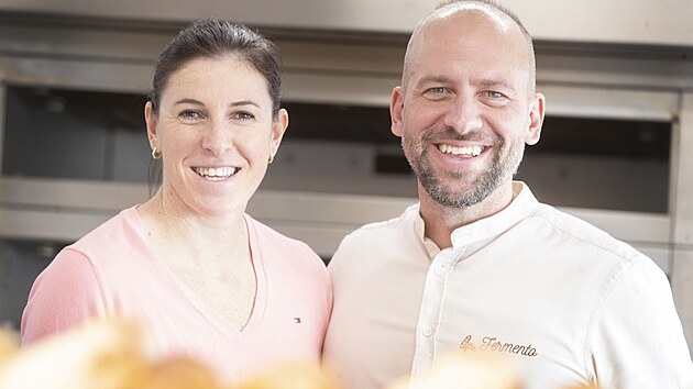 Spolumajitel hostivick pekrny Fermento Marek Zber a Zuzana Hejnov. (25. ledna 2024)