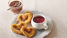 Churros s malinovou om��kou
