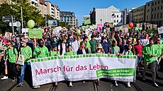 Protest odprc potrat v nmeckém Berlín (16. záí 2023)