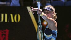 Ukrajinská tenistka Dajana Jastremská slaví postup p�es �tvrtfinále Australian...