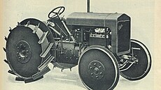 Prvorepublikový traktor Praga
