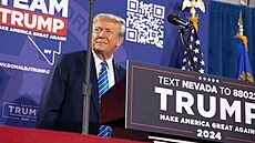 Donald Trump během kampaně v Las Vegas (28. ledna 2024)