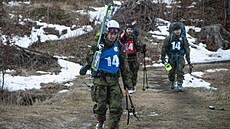 Extrémní armádní závod Winter Survival napí Jeseníky