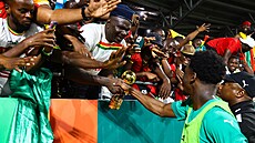 Guinejtí fanouci slaví vítzství nad Gambií v utkání Afrického poháru národ...