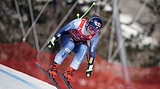 Italka Sofia Goggiaová b�hem sjezdu v Cortin� d'Ampezzo.