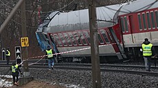 U Karviné se st�etl vlak s nákladním vozidlem. (24. ledna 2024)