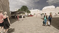 Vizualizace prom�ny Velkého nám�stí v Hradci Králové (25. 1. 2024)