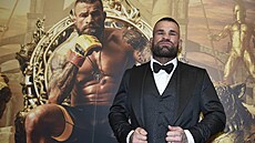 Zápasník MMA Karlos Vémola pi pedpremiée autobiografického dokumentu Karlos.