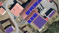 Nákres umístní fotovoltaických elektráren v areálech SVK ársko. Takto by...