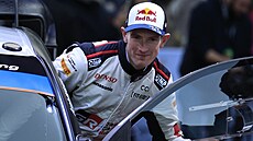 Elfyn Evans na startu Rallye Monte Carlo
