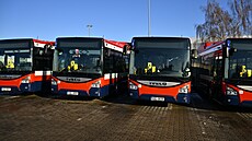 Uvedení do provozu čtyř nových nízkoemisních autobusů MHD, 19. ledna 2024,...