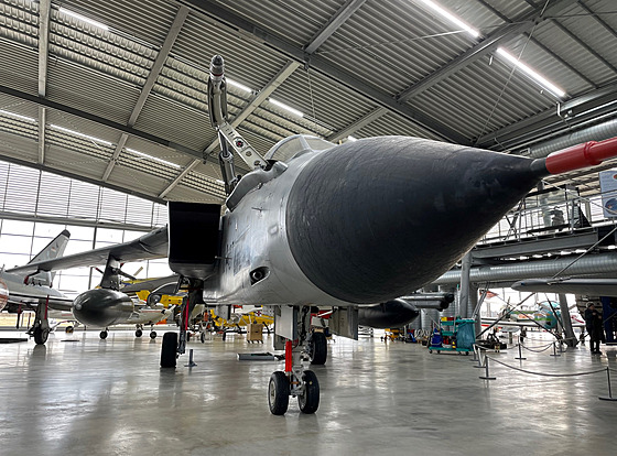 Letecké muzeum Mnichov vystavuje i stroj Panavia Tornado IDS.