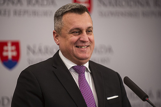 Kandidát na slovenského prezidenta Andrej Danko (29. ledna 2024)