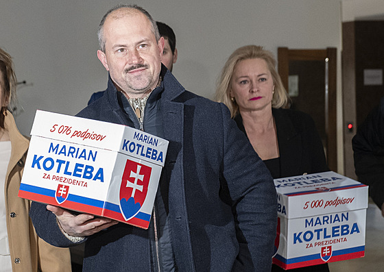 Kandidát na slovenského prezidenta Marian Kotleba (30. ledna 2024)