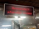 Metro linky B z eskomoravsk na ern most nejezd