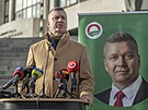 Kandidát na slovenského prezidenta Krisztián Forró (26. ledna 2024)