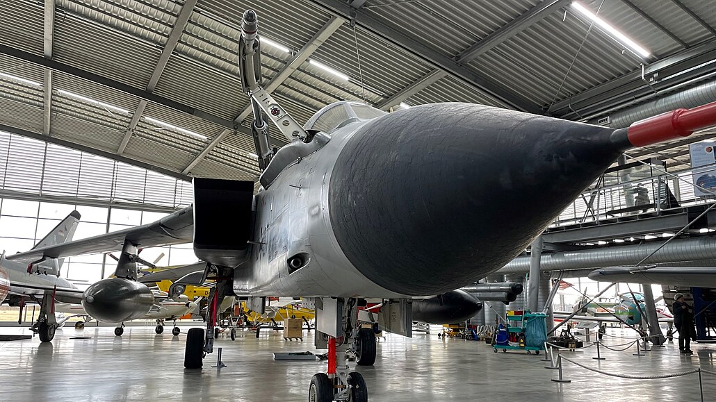 Letecké muzeum Mnichov vystavuje i stroj Panavia Tornado IDS.