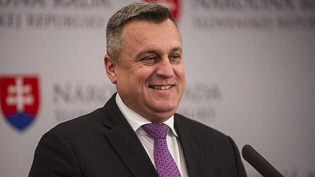 Kandidt na slovenskho prezidenta Andrej Danko (29. ledna 2024)