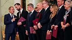 Polská vláda. Vlevo je premiér Donald Tusk.