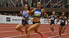Tereza Petrilková v závod na 400 metr na Czech Indoor Gala.