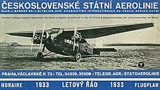 Letov .32 na letovém ádu SA, rok 1933