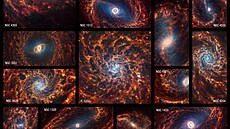 Spirální galaxie zachycené teleskopem Jamese Webba