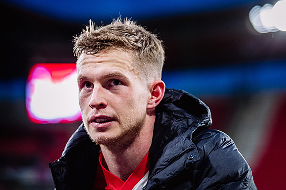 Slávistický stoper David Zima po generálce se Zlatými Moravci.