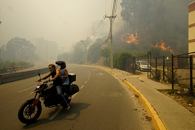 Lesní požáry v Chile mění vše na popel. Počty mrtvých se blíží stovce