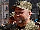 Nejvýe postavený ukrajinský generál Valerij Zalunyj na slavnosti ke Dnu...