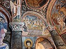 Poslední veee v Temném kostele v  Göreme. Tato freska vznikla dávno ped...
