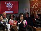 Nikki Haleyová bhem kampan v Jiní Karolín (1. února 2024)