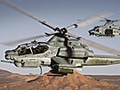 Bitevník AH-1Z Viper a víceúelový bratíek UH-1Y Venom.