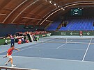 etí tenisté se ve Vendryni u Tince pipravují na kvalifikaci Davis Cupu s...