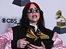 Billie Eilish na pedávání cen Grammy (4. února 2024).