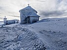 Rotundov kaple sv. Vavince na vrcholu Snky. (2. 2. 2024)