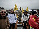 Protestující velai ve Francii (5. února 2024)