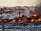Sopka na Islandu opt chrlí lávu, je to tetí erupce za dva msíce (8. února...