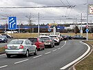 Kruhov objezd na domalick vpadovce z Plzn m mt v budoucnu vce pruh,...