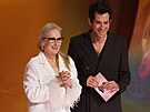 Meryl Streepová a Mark Ronson na udílení cen Grammy (Los Angeles, 4. února 2024)