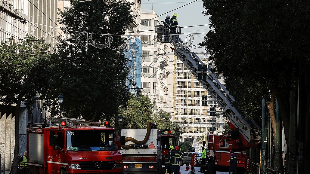 Výbuch ped eckým ministerstvem práce v Aténách (3. února 2024)