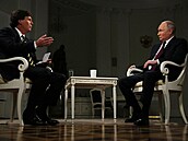 Rozhovor amerického moderátora Tuckera Carlsona s ruským prezidentem Vladimirem...