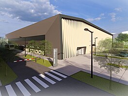 Takto by mohla vypadat malá hokejová hala v Olomouci. Bez ohledu na velkou halu...