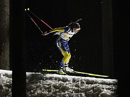 védská biatlonistka Hanna Öbergová na tratích v Novém Mst