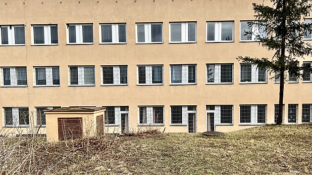 Budova Dtsk psychiatrick nemocnice v Lounech (nor 2024)