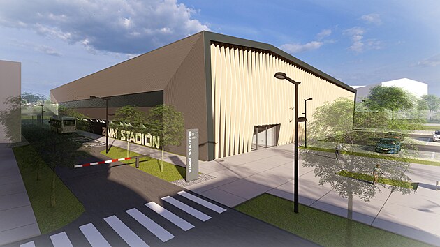 Takto by mohla vypadat mal� hokejov� hala v Olomouci. Bez ohledu na velkou halu je pro m�sto dlouholet�m probl�mem pr�v� chyb�j�c� druh� ledov� plocha.