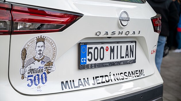 Záložník Slovácka Milan Petržela odehrál jako první fotbalista v české lize 500 zápasů. Teď nosí titul král Milan I. (únor 2024)